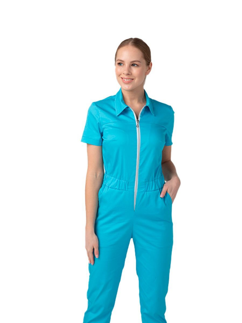 Комбинезон медицинский женский Dr. Nice DRN270, графит, 42