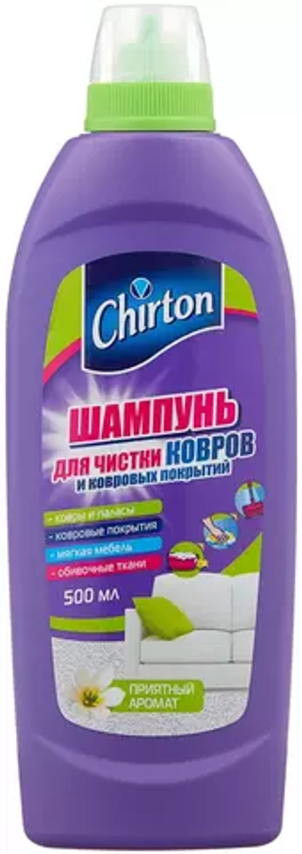 Chirton Шампунь для чистки ковров и ковровых покрытий, 0.5 л