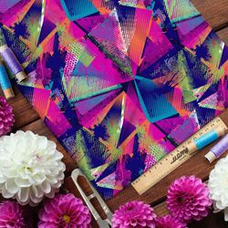 Ткань оксфорд 600 цветной свет в разбитом стекле