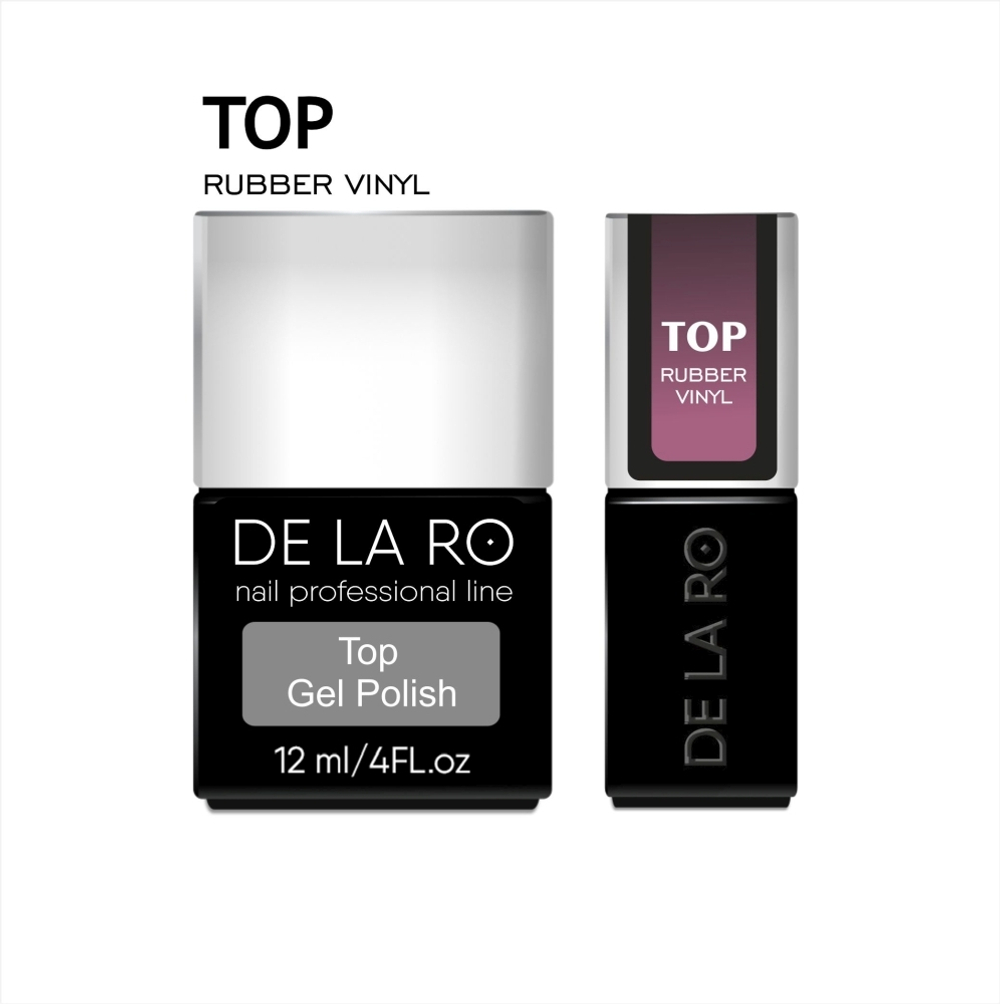 Delaro TOP Rubber Vinyl (Бархатистый топ) - 12ml