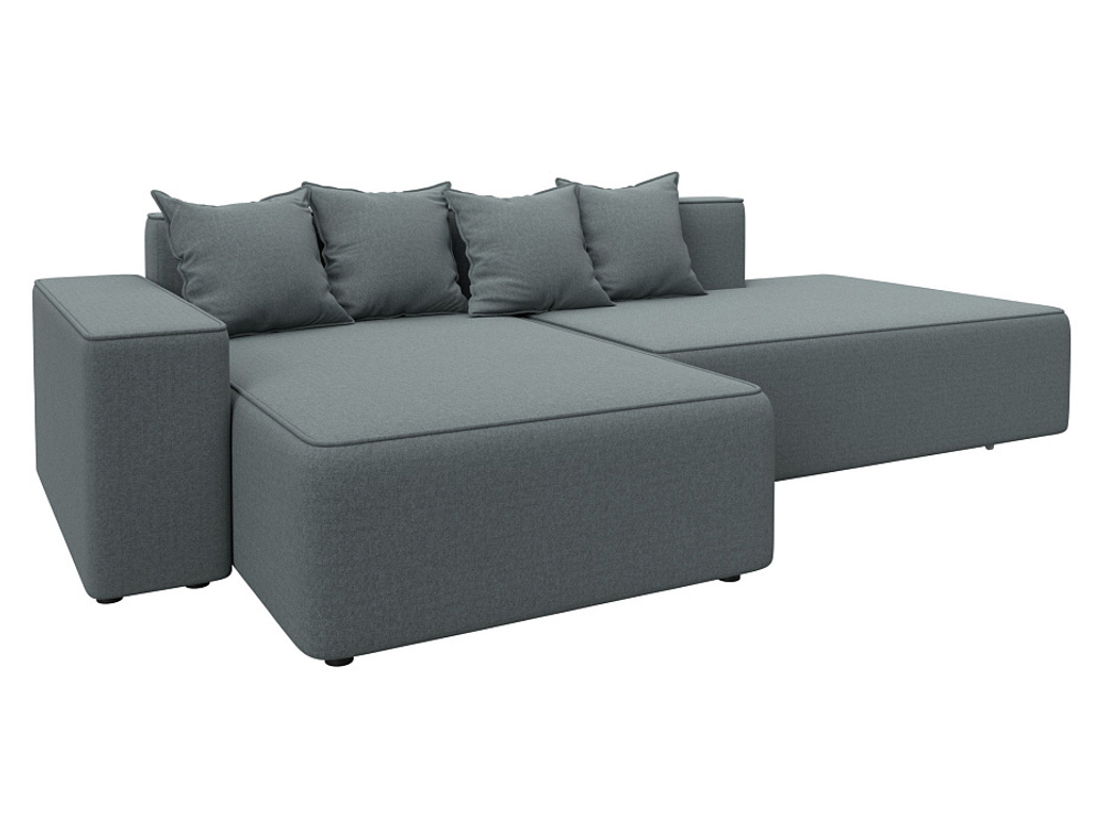 Диван угловой Лига-079 угол левый РОГОЖКА Амур 07 серый