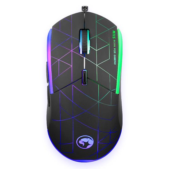 PC Мышь проводная Marvo M115 Wired Gaming Mouse с подсветкой