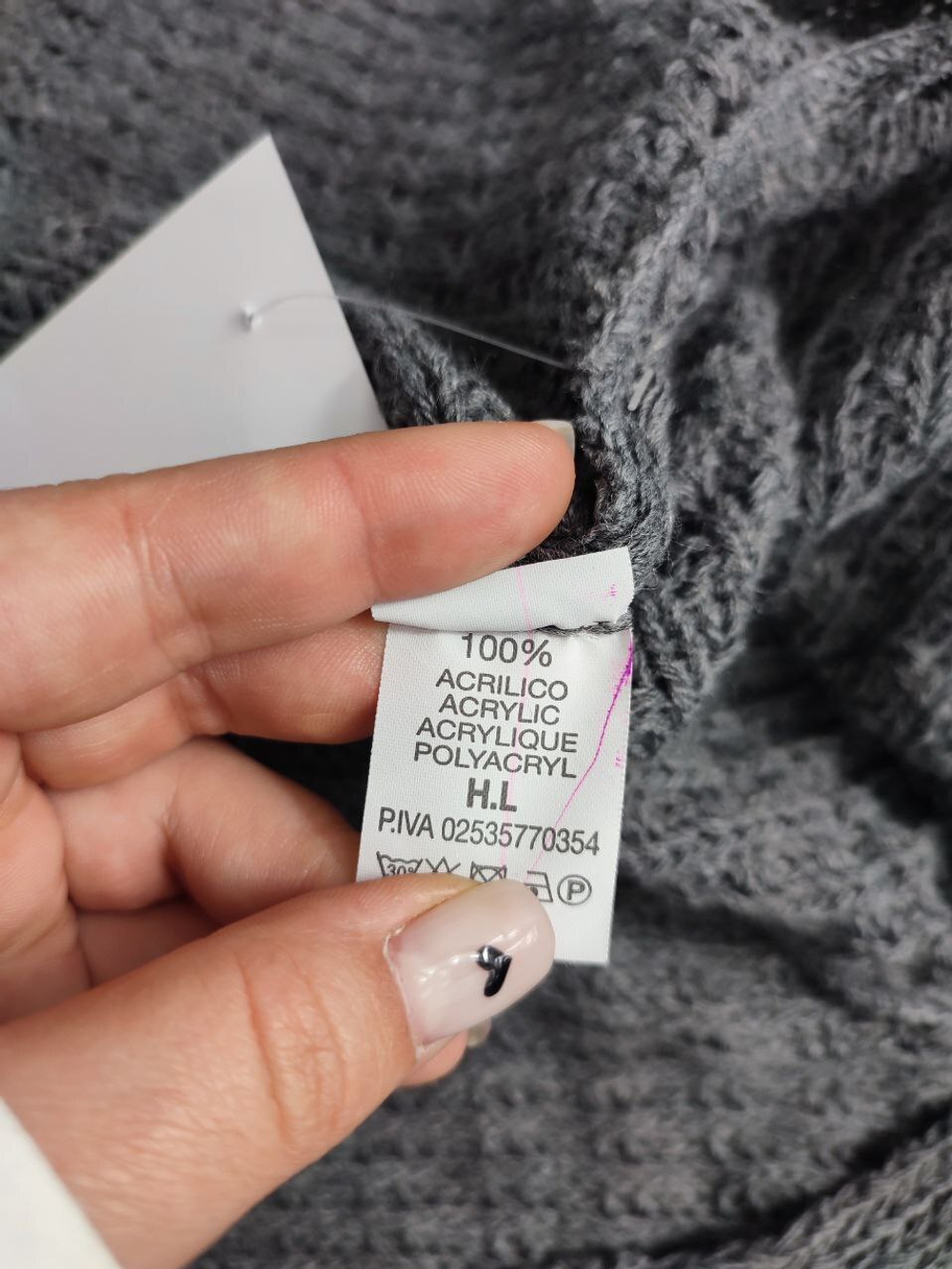 Болеро вязаное серое 44-46 размер
