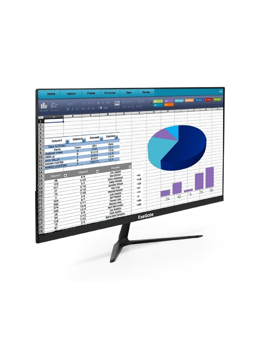 LCD ExeGate 21.5" EP2207T SmartView черный {IPS 1920x1080 75Hz 5ms 16:9 250cd 1000:1 178/178 D-Sub HDMI VESA} [EX300130RUS]