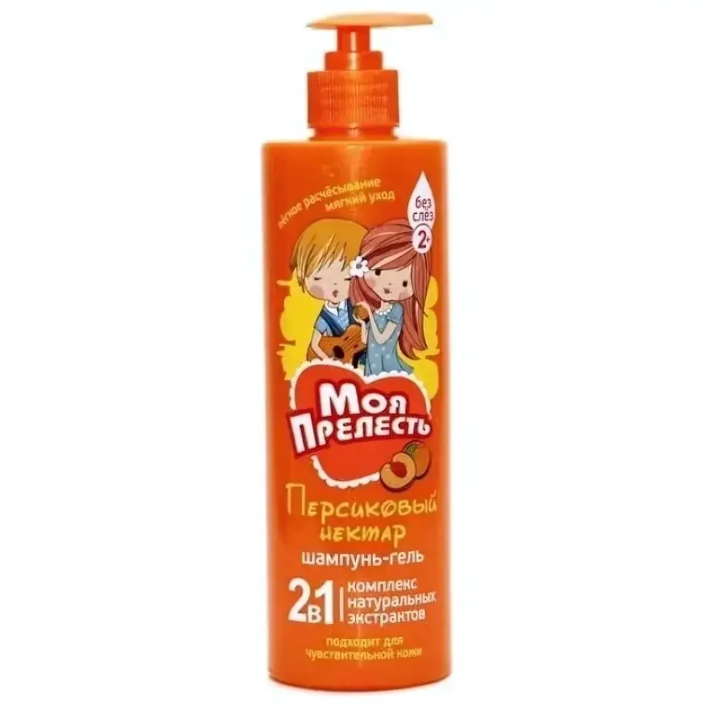 Шампунь-гель детский МОЯ ПРЕЛЕСТЬ 2в1 Персиковый нектар 500 мл