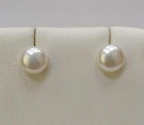 Серьги из золота с жемчугом