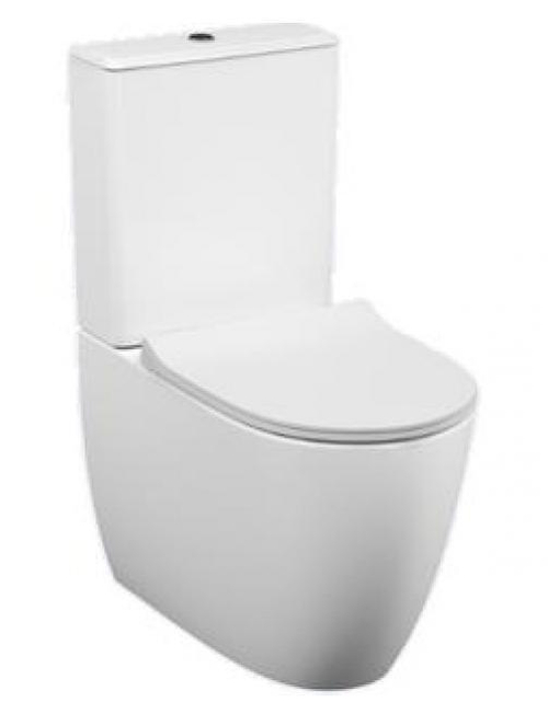 Унитаз-компакт VitrA Sento 9830B003-7203 безободковый с тонким сиденьем микролифт