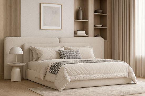 Кровати с широким изголовьем