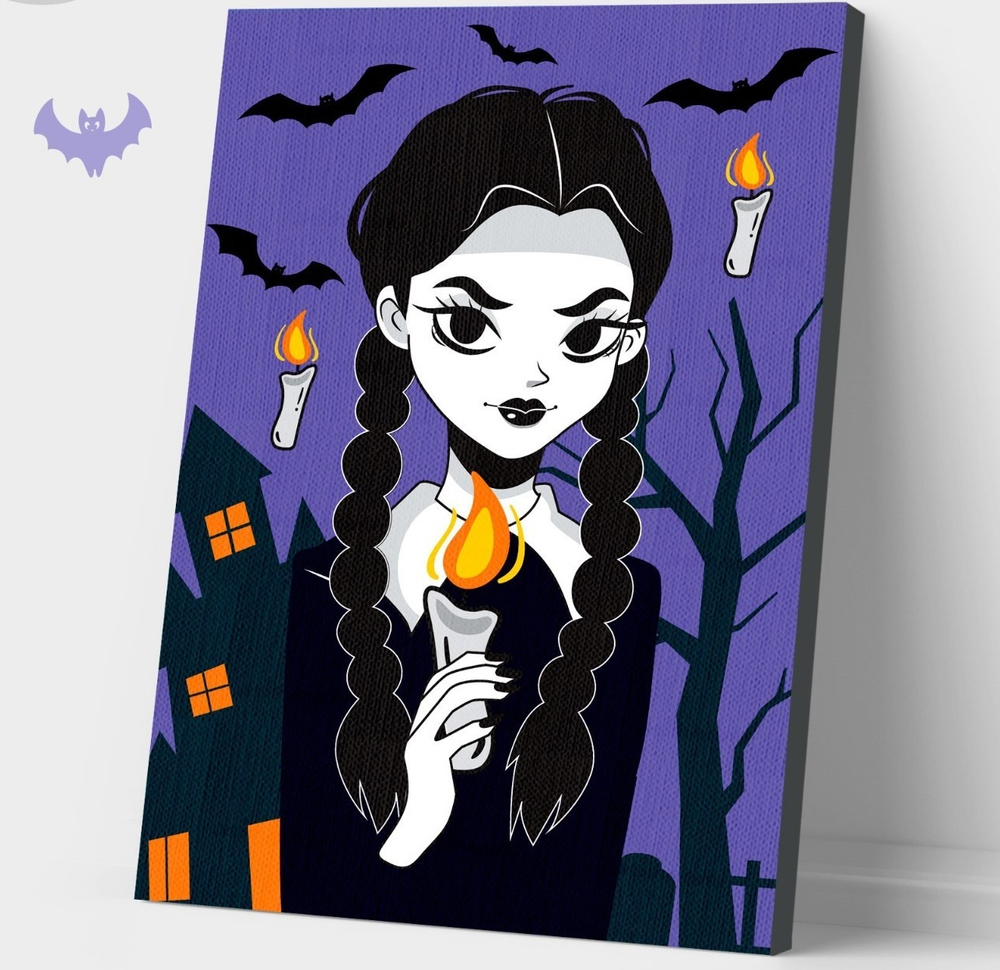 Картина по номерам для детей «Девочка с косичками», 21×15 см