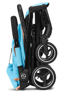 Прогулочная коляска Cybex Beezy Beach Blue с дождевиком и бампером
