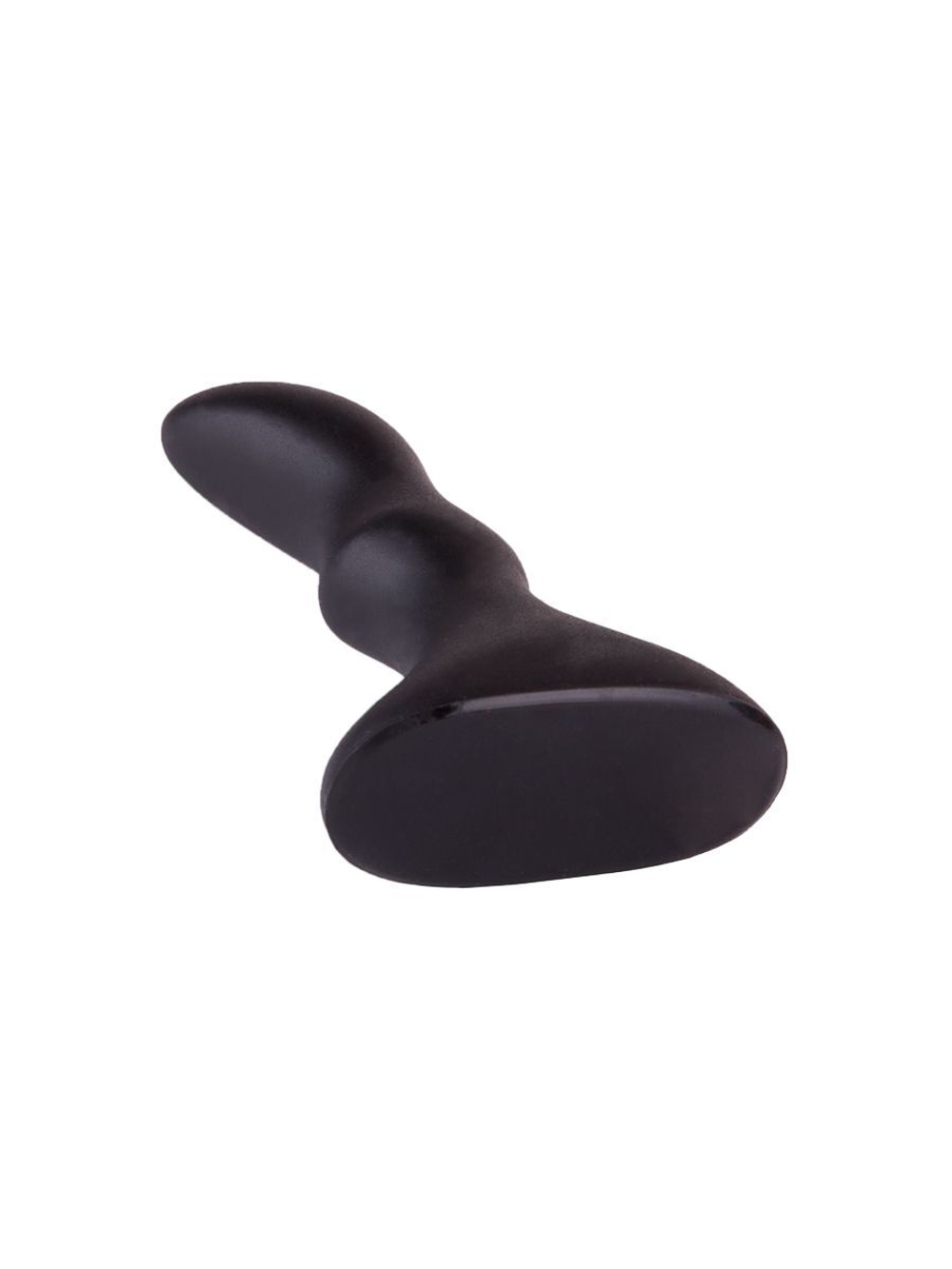 Чёрный плаг изогнутой формы - 10 см. (Цвет: черный)