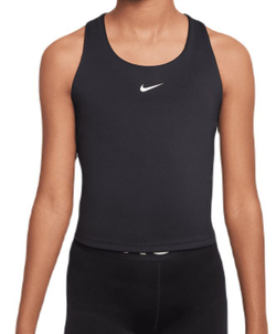 Футболка для девочки теннисная Nike Dri-Fit Swoosh Tank Bra - black/white