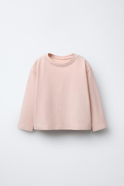 ZARA НАБОР ИЗ ТРЕХ ОДНОТОННЫХ ФУТБОЛОК, ЦВЕТ МОРСКОЙ ВОЛНЫ