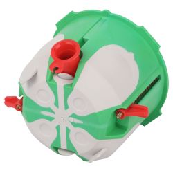 Коробка установочная ЭРА KUU-68-55-unibox двухкомпонентная универсальная зеленая 68х55мм UniBox саморезы IP30