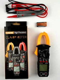 Мультиметр цифровой с прозвонкой автомобильный тестер электрический Токовые клещи