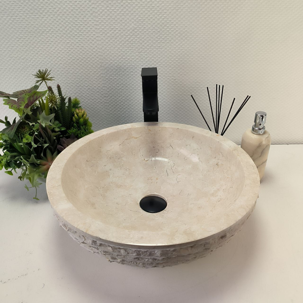 Раковина из мрамора Bowl Cream Marmo BM-62919 45*45*15 97