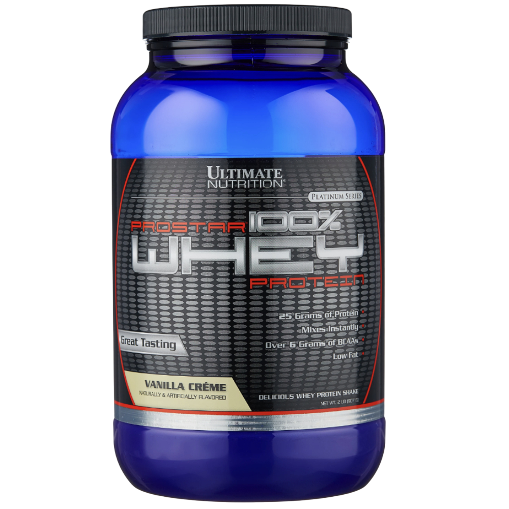 Ultimate Nutrition Prostar 100% Whey Protein 2 lb 908 g, Сывороточный протеин, Концентрат