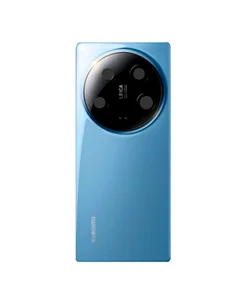 Задняя крышка для Xiaomi Mi 14 Ultra (Синяя) со стеклом камеры