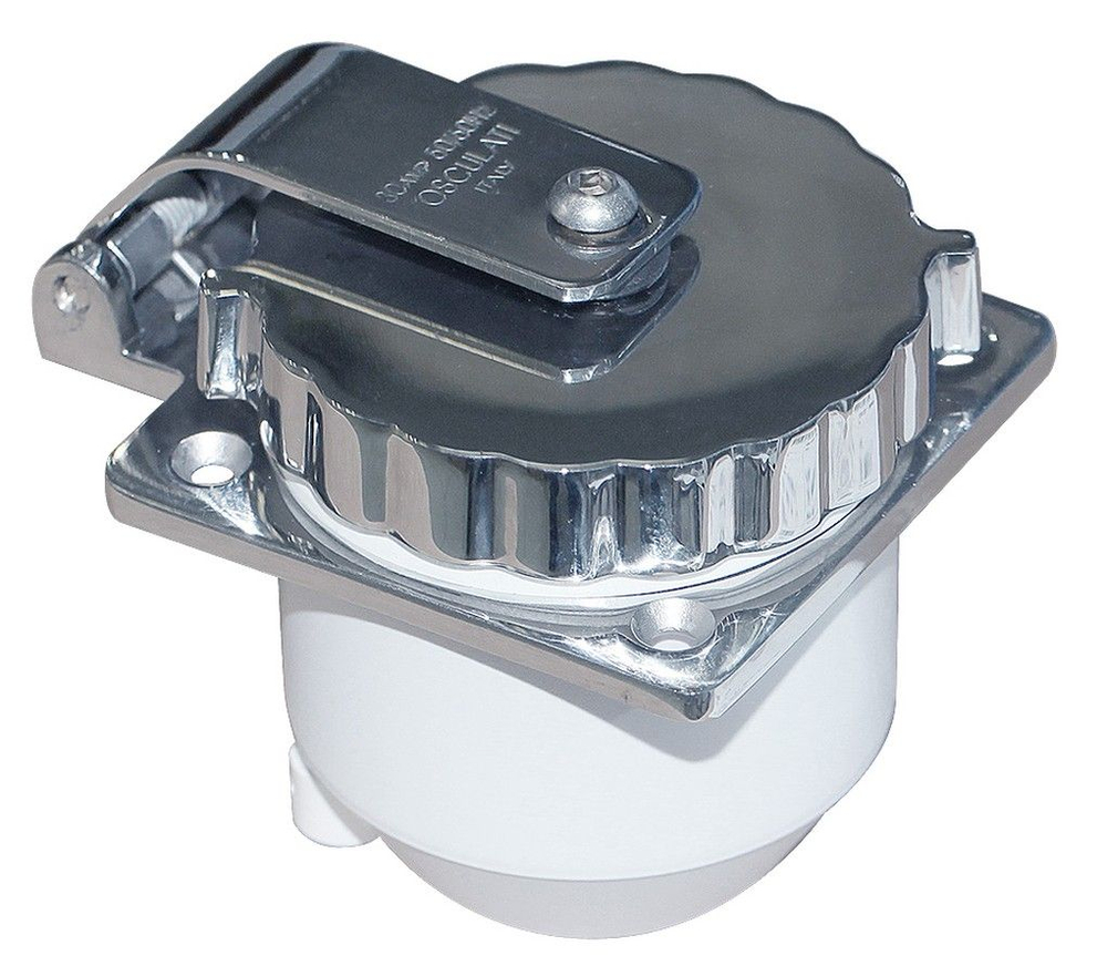 Розетка влагозащищенная, 30 А, нерж. сталь, IP56 (10017016)