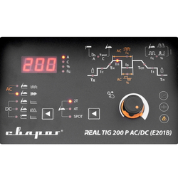 Инвертор сварочный TIG 200 P AC/DC "REAL" (E201B) Black (маска+педаль+перчатки)