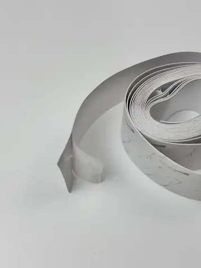 Лента бордюрная для ванны Мрамор белый