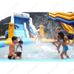 Надувная водная горка с бассейном «Пляжный оазис», 17*6*7 м