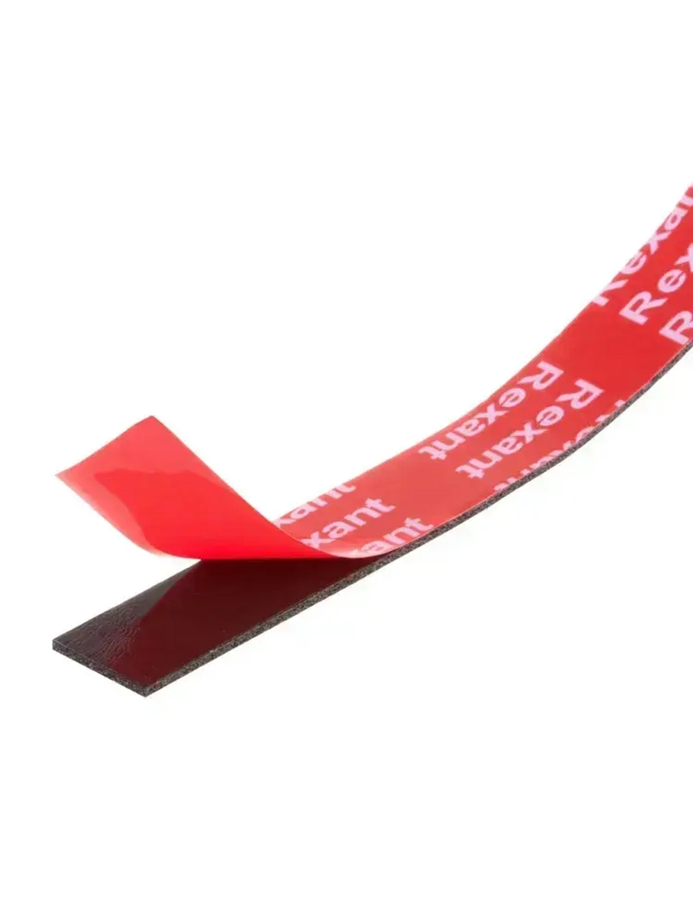 Скотч двухсторонний черный VHB, 6 мм х 5 м, 3М для авто, строительства и ремонта, повышенная прочность, REXANT