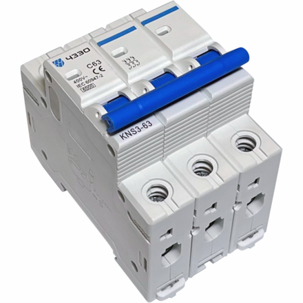 Модульный автоматический выключатель KNS3-63-AC-3P-C63