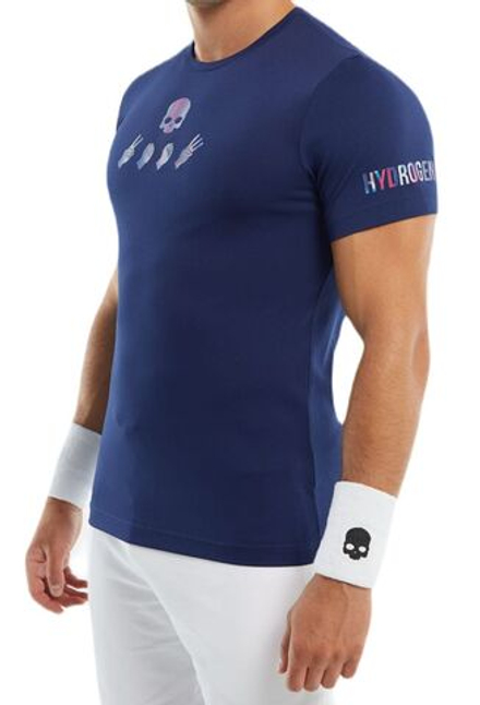 Мужская теннисная футболка Hydrogen Tech T-Shirt - navy blue