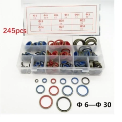 OZ-CUCR-100/245 шт. Ассортимент уплотнительных прокладок из силиконовой резины, наборы колец круглого сечения