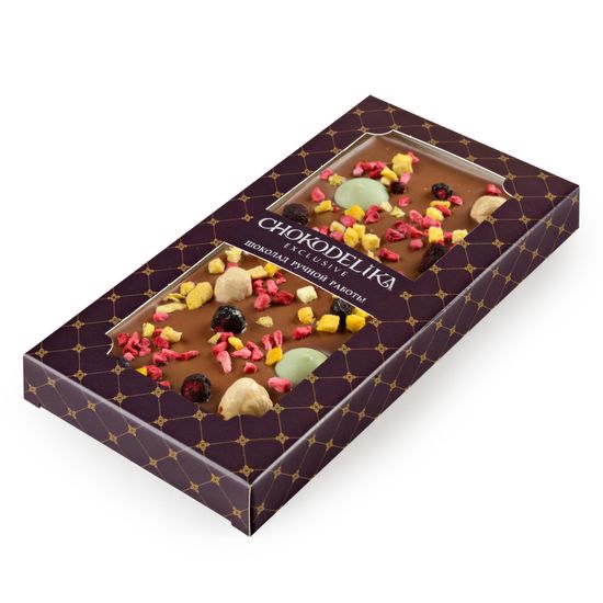 Шоколад молочный "Манго, Фундук, Лайм", 80 гр