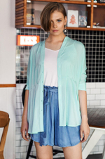 21805 Блузка женская (мятный)