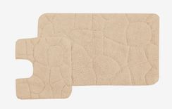 Moretto (капучино) Набор ков. для ванной комнаты 60х100 и 50х50см