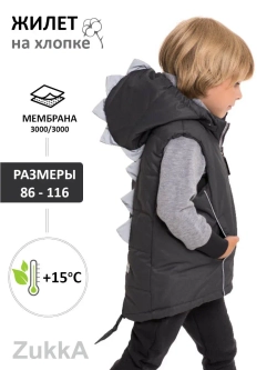 Жилет дино утепленный стеганый