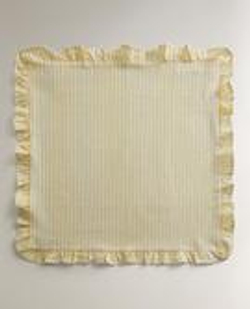 ZARA HOME ХЛОПКОВЫЕ САЛФЕТКИ С ВОЛАНАМИ (2 ШТ.), ЖЕЛТЫЙ