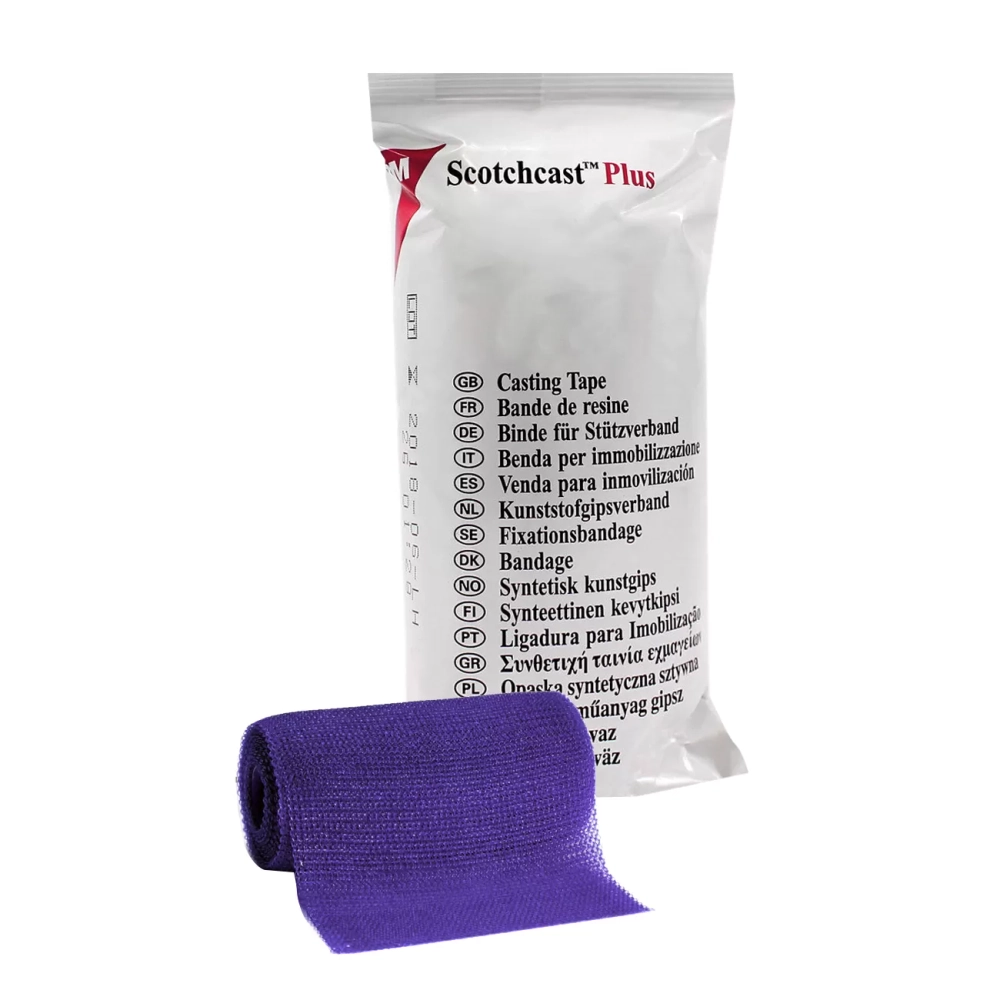 Бинт иммобилизирующий 3M Scotchcast Plus 7,6х360 см лиловый жесткий 10 шт