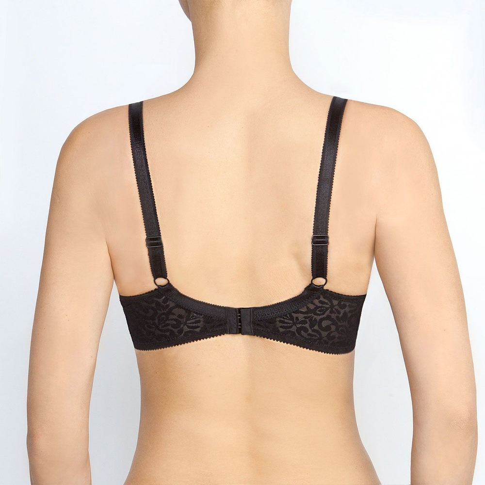 Кружевной бюстгальтер с формованными чашками на тонком поролоне (Размер: 70G) (Цвет: пудровый)