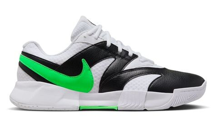 Мужские кроссовки теннисные Nike Court Lite 4 - белый, черный, зеленый