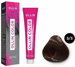 OLLIN COLOR 5/3 светлый шатен золотистый 60мл Перманентная крем-краска для волос