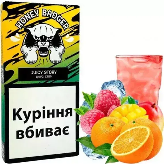 Honey Badger Mild  (Медовый Барсук Лёгкий) Juicy Story  100 гр
