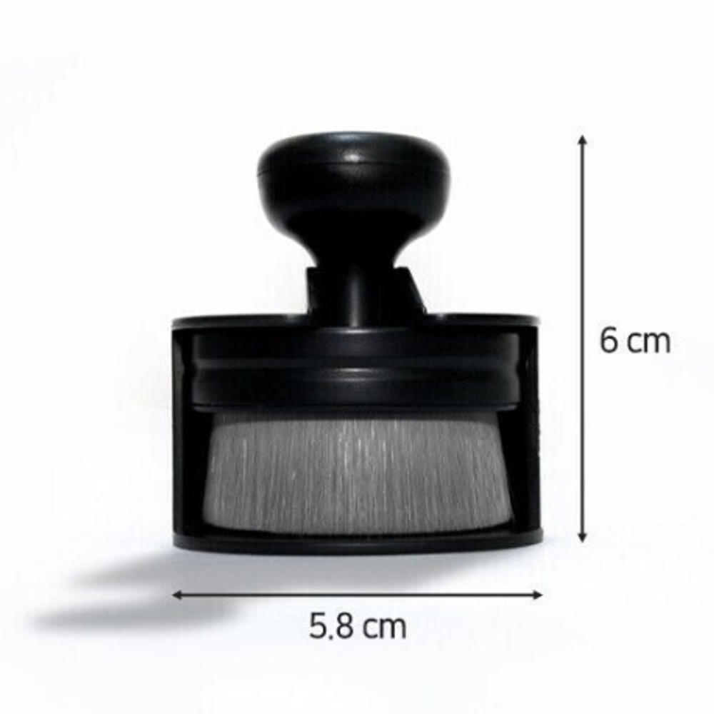 PURESTAR Stamp brush applicator BLACK Щетка с пласиковым чехом для ухода за шинами