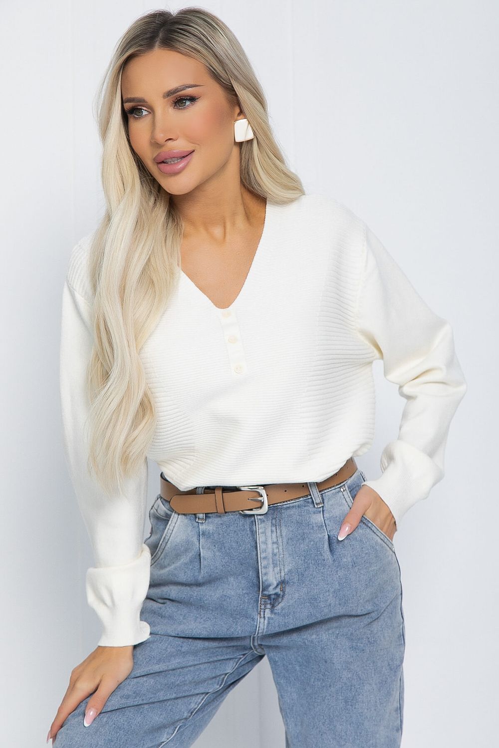 Джемпер Берцелия (айвори) Б12415-4 LT Collection