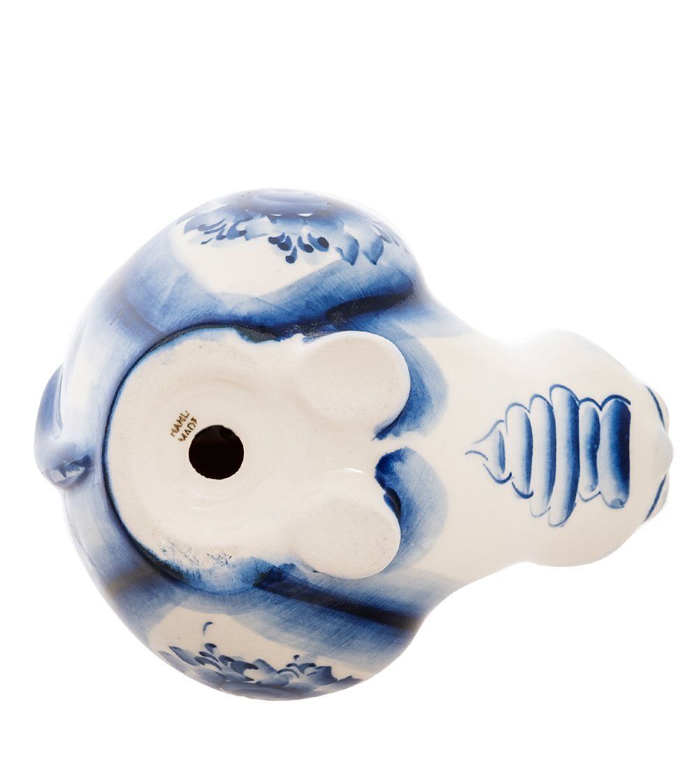 ГЛ- 517 Копилка «Кошечка» (Гжельский фарфор)