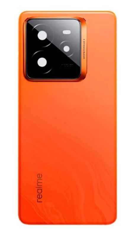 Задняя крышка для Realme GT 7 Pro оранжевая (Mars orange) со стеклом камеры