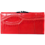 Красный кошелёк женский Coscet нат.кожа CS25-101B