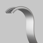 Алюминиевый профиль Maytoni накладной с вертикальным изгибом 18x6 (Серебро, 2 м), ALM-1806-S-2M 631016