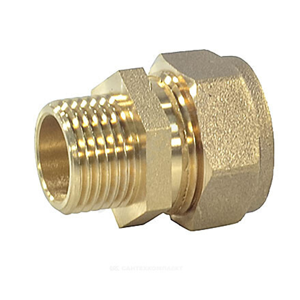 Муфта латунь 40Aх1 1/2" обжим/НР STAHLMANN SSML4011/2BEF