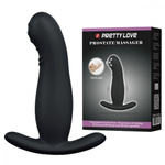 Вибростимулятор простаты с функцией переминания Pretty Love черный 12,5 см
