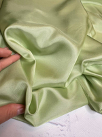 Подкладочная однотонная вискоза с добавлением ацетата (97%вискоза/3%ацетат, Фисташковый росток, 135, 70 гр/м2)