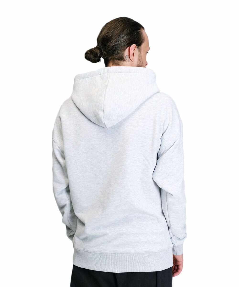 Худи Hardlunch Logo меланж серый